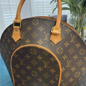 Louis Vuitton Brown and Tan Monogram Shoulder Bag